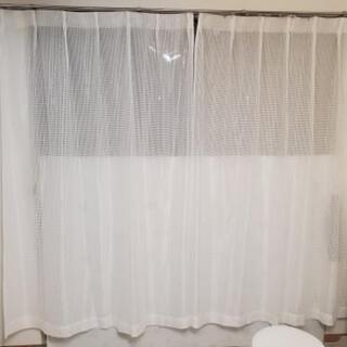 ナフコ  レースカーテン  縦174×横144cm