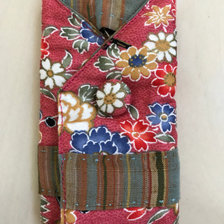 和柄生地のキーケース