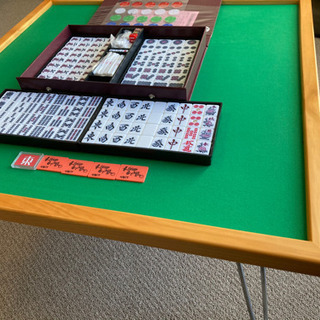 麻雀卓＋麻雀牌セット！の画像