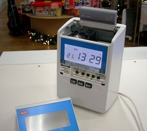 タイムレコーダー MAX ER-80S2CW マックス 電波時計搭載モデル 札幌 厚別店