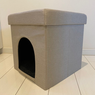 ペットハウス 収納スツール ベージュ 犬 猫