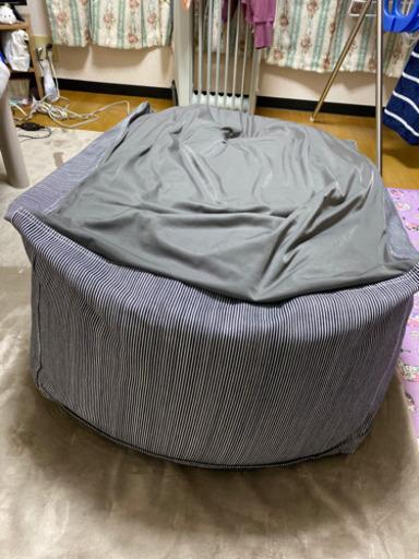無印　体にフィットするソファ　綿デニムヒッコリー