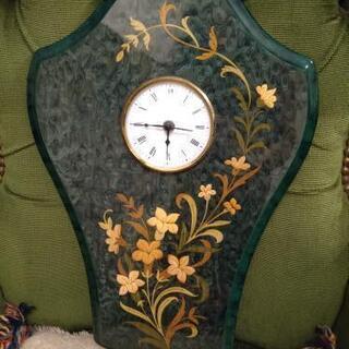 お取引終了　中古　差し上げます　イタリア製象嵌の壁掛け時計です　
