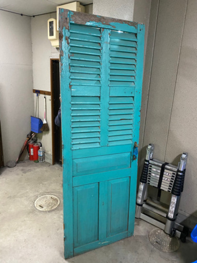 DIY好き注目！レトロなルーバー扉　希少品