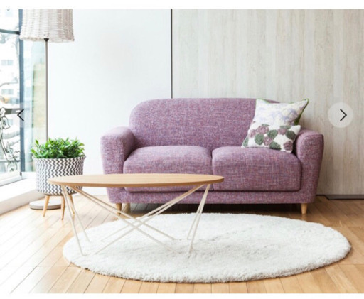 Francfranc ヌボラ ソファ ピンク (W1500) フランフラン