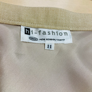 ROMAN　ロマン/定価 21,000円/未使用/タグ付/スカート/ベージュ/MADE IN JAPAN/レディース/SIZE：11AR/70-26-872 HRの画像