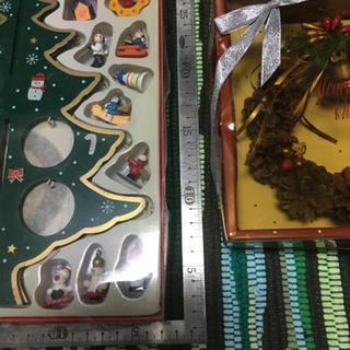 クリスマスツリー&クリスマスリーフ セット 未使用の画像