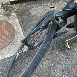 中古自転車レッシグLASSIG☆ブラック黒☆クロスバイクスポーツ