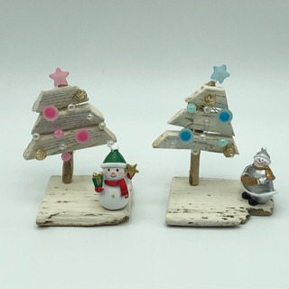 【流木作家ken】ハンドメイド作品■流木アート■光クリスマスツリ...