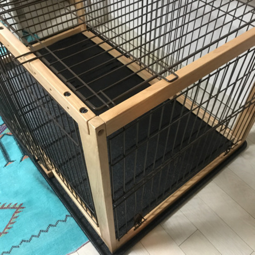 リッチェル　木製スライドペットサークル ワイド ナチュラル(N)