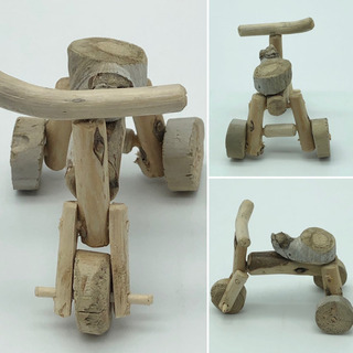 【流木作家ken】ハンドメイド作品■流木アート■ミニ三輪車の画像