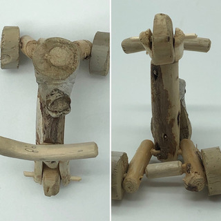 【流木作家ken】ハンドメイド作品■流木アート■ミニ三輪車の画像