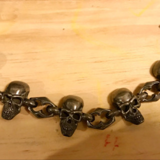 骸骨　ドクロ　アクセサリー　シルバー　ブレスレット