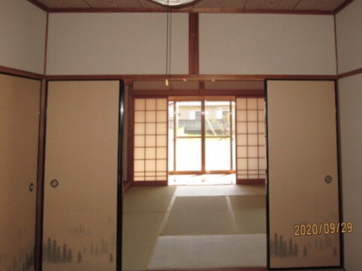 島根県益田市中須戸建/築浅2DK庭広/水洗/駐車場/ペット相談