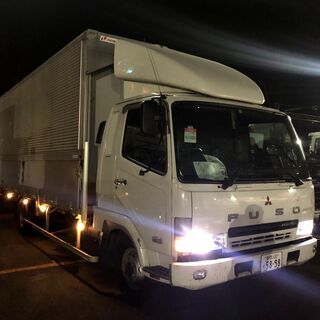 三菱ふそう　ファイター　ウイング車　H17　ウイング　ワイド車　車検付き！  分割応談の画像