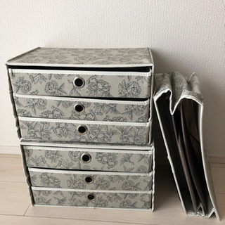 カラーボックス収納　書類ケースクラフト3段　3個セット