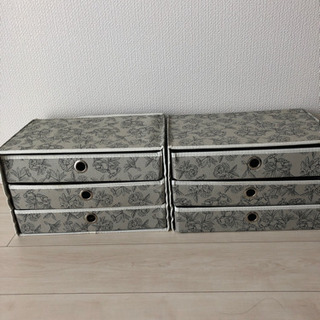 カラーボックス収納　書類ケースクラフト3段　3個セットの画像