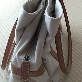 JALロゴ　トートバック　肌色　収納量多の画像