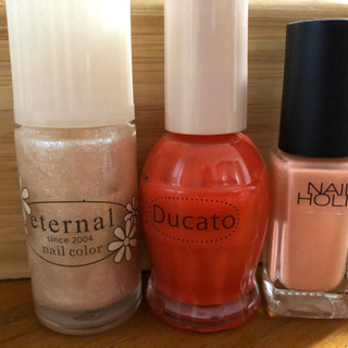 ピンク系マニキュア3本セット