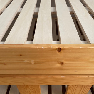 親子ベッド シングル すのこ 収納の画像