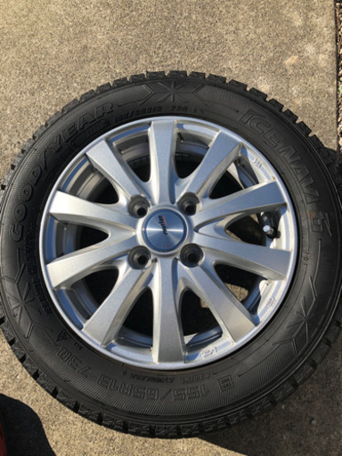 (取引中)155/65 R13 Goodyear Ice Navi 6 アルミホイール付スタッドレスタイヤ