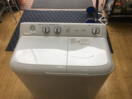 新品同様 2020年製 Haier 5.5kg二槽式洗濯機 JW-W55E ハイアール