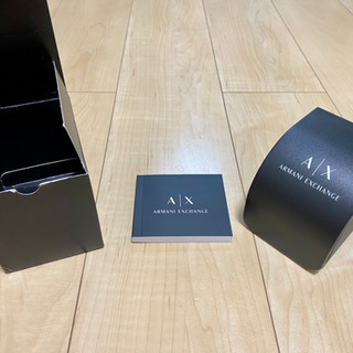 [美品]A|X アルマーニ エクスチェンジ 腕時計 正規輸入品 ブラックの画像