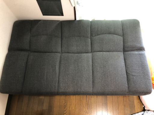 【交渉中】ニトリ ソファ ソファベッド チャコールグレー