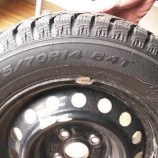 ★札幌発★スパイクタイヤ　ハンコック製スタッドレスタイヤ175/70R/14　純正