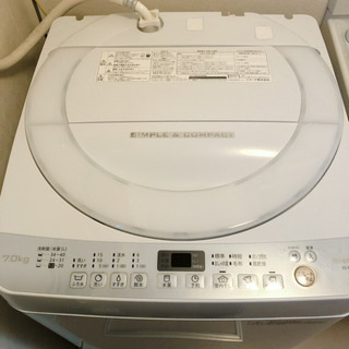 【取引中】洗濯機　シャープ製7.0kgの画像