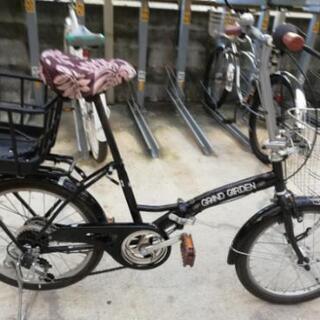 20インチ　6段ギア　折り畳み式自転車　