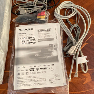シャープ SHARP レコーダー ブルーレイ DVDの画像