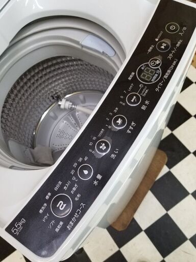 Haier ハイアール 5.5kg 全自動洗濯機 JW-C55D 2019年製 (pickers 