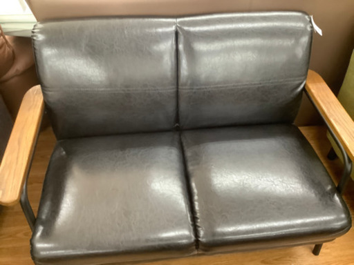 合皮の2人掛けソファー売ります！！