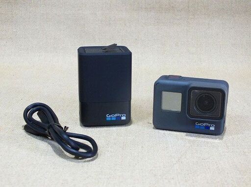 【苫小牧バナナ】GoPro/ゴープロ HERO6 Black ウェアラブルカメラ バッテリーチャージャー AADBD-001 バッテリー2個付き 現状 動作品〇♪