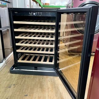  展示未使用品【 三ツ星貿易 】エクセレンス 1ドア ワインクーラー 51本収納 ワインセラー MLY-150の画像