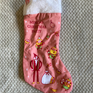 【美品】ミニオンズ　クリスマスソックス