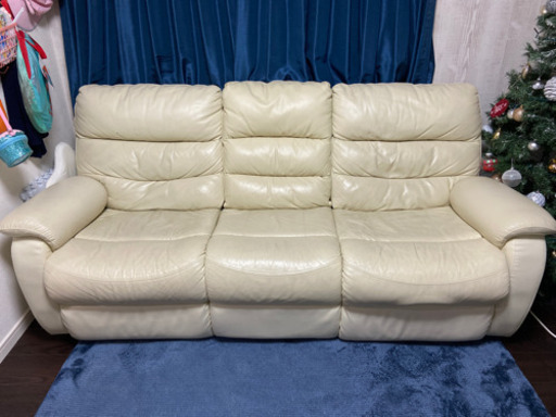 電動ソファ　3人掛け