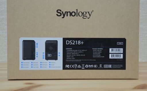 Synology 2-Bay NAS DS218+ (新品、未使用品)
