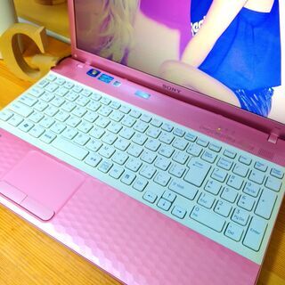 core5で大容量640Gの高性能VAIO♪ ブルーレイ対応☆ 可愛いピンク♪