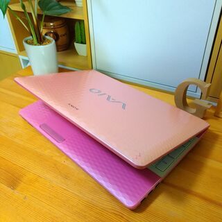 core5で大容量640Gの高性能VAIO♪ ブルーレイ対応☆ 可愛いピンク♪