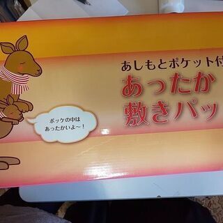 あったか敷きパッド あしもとポケット付き ベージュ 100×205