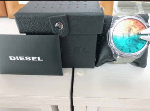 美品！【DIESEL】 メガチーフ DZ-4515 メンズ クオーツ