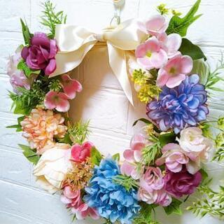 花リース№6✾光触媒✾　花鳥風月  お値下げ！の画像