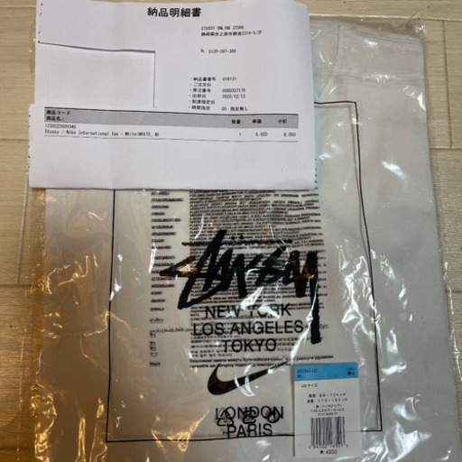 ステューシー　ナイキ　コラボTシャツ