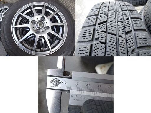 YOKOHAMA ◆タイヤ＆ホイール iceGUARD ig50plus 残溝7mm以上 スタッドレス ■155/65R14■ ヨコハ