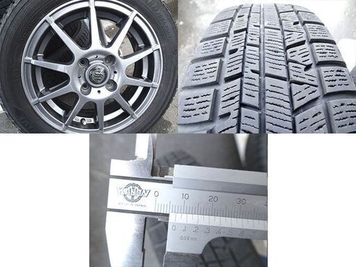 YOKOHAMA ◆タイヤ＆ホイール iceGUARD ig50plus 残溝7mm以上 スタッドレス ■155/65R14■ ヨコハ