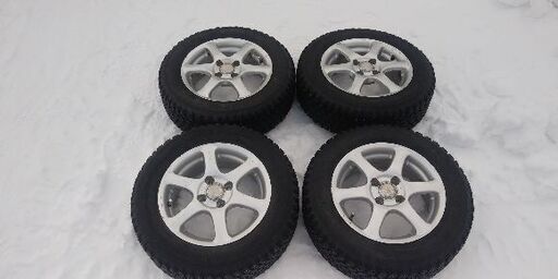 値下げ【中古スパイクタイヤ・ホイールセット】１４インチ　