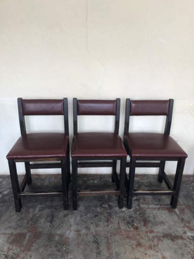 椅子 木製 3脚 （単品:3000円）