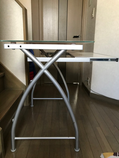 ガラス　パソコンデスク